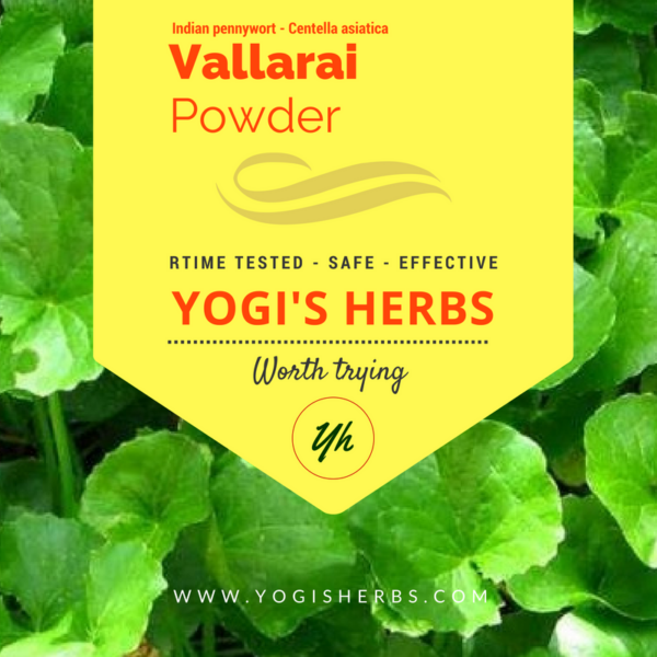 Vallarai Powder ( Centella asiatica / Gotu Kola )- Fresh & Pure 1