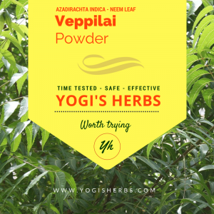 VEPPILAI POWDER - ( Azadirachta Indica / Neem Leaf ) - 100G Fresh & Pure 3