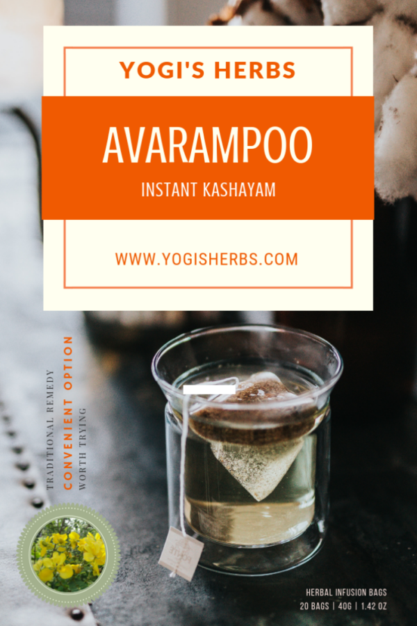 AVARAMPOO Tea / Herbal Infusion ( Senna Auriculata ) - 20 Dip Bags 1