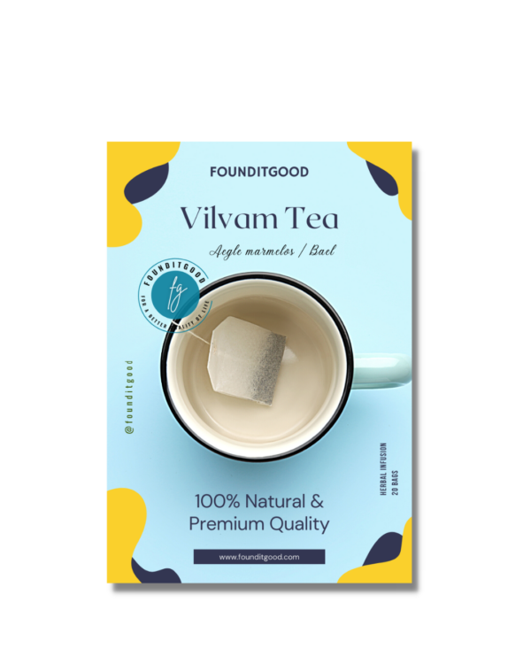 FounditGood Vilvam Leaf Tea ( Aegle marmelos / Bael) 100% Natural Herbal Infusion 1