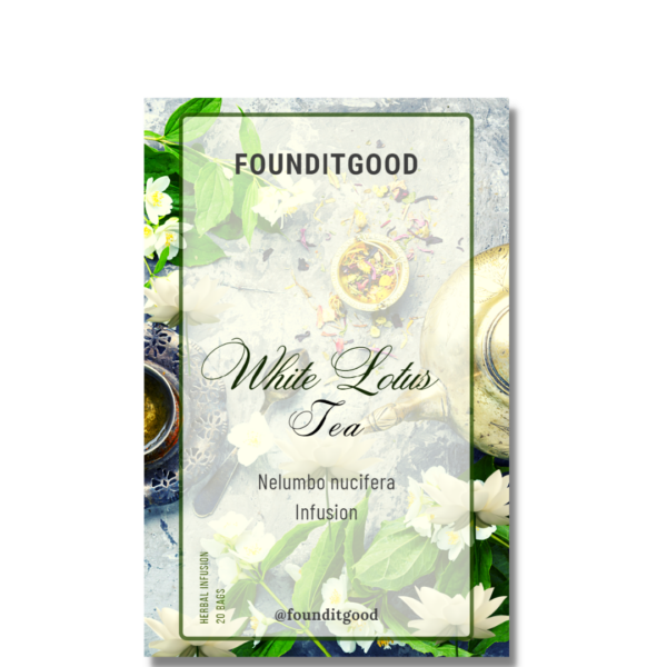 FounditGood White Lotus Tea ( Venthamarai / Nelumbo nucifera Herbal Infusion ) 100% Natural & Pure - Supports Heart Health 1